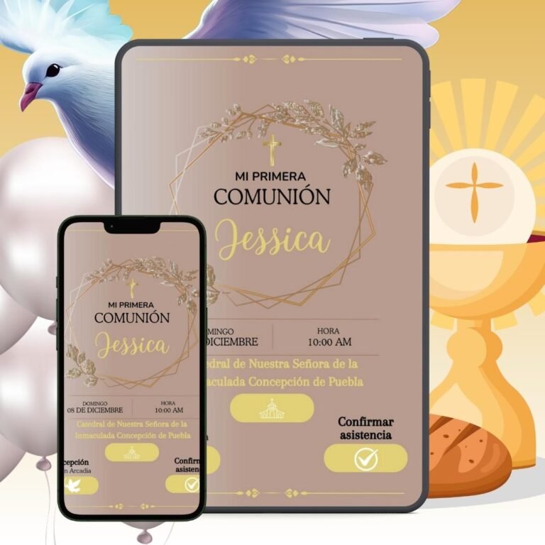 PRIMERA COMUNION invitacion PDF