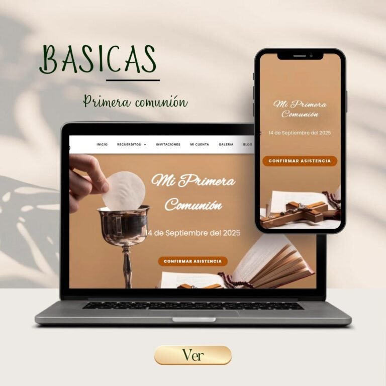 Primera Comunion Basica Invitacion web