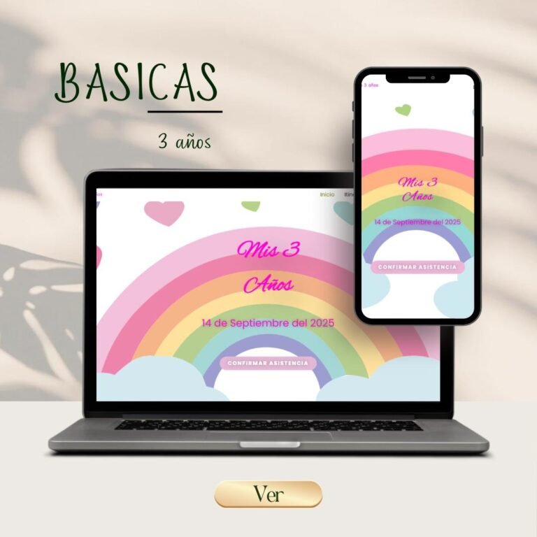 3 años Básica Invitacion web