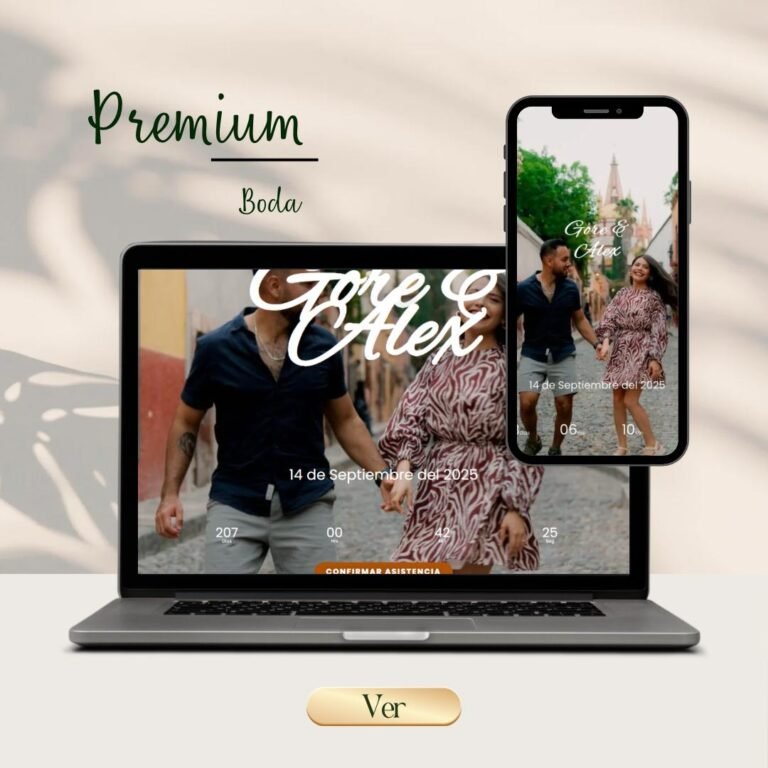 Boda Premium invitacion web